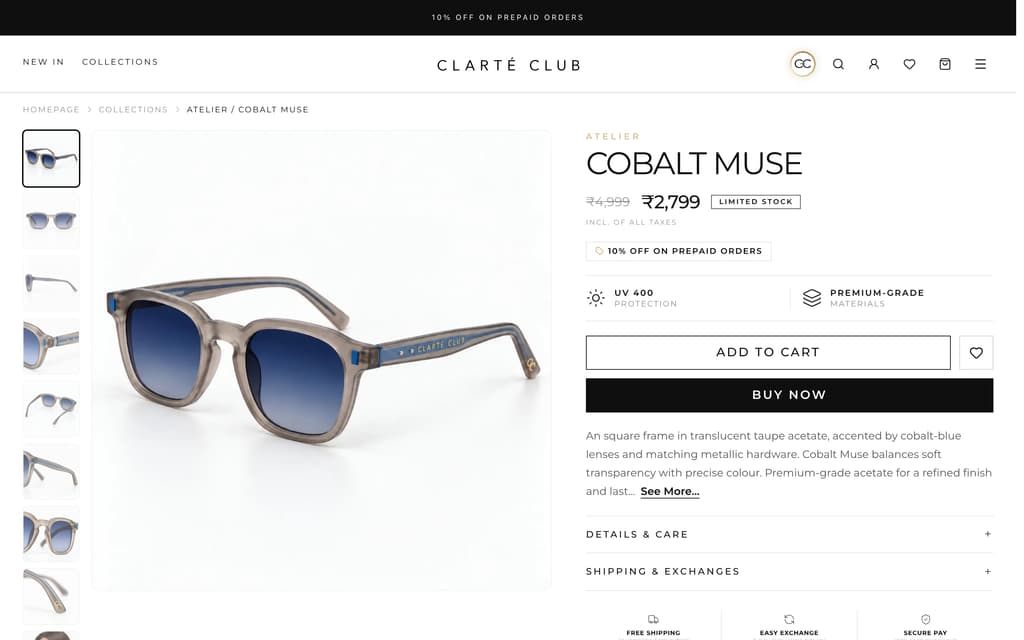 Clarté Club: screenshot